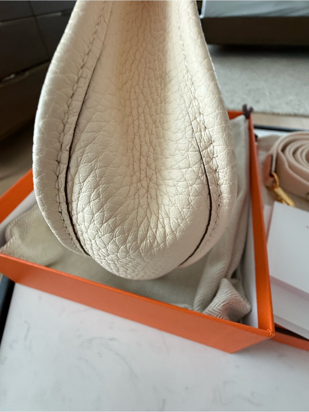 Hermes Evelyne II Mini TPM 16 Crossbody Bag in Clemence - Picture 10 of 10
